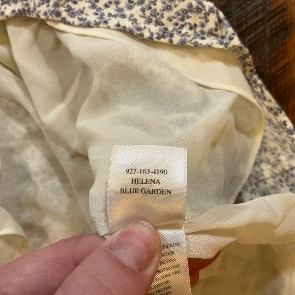 Rails Helena Mini Dress Women’s Size S | Blue Garden Floral Button Front Dress - Picture 10 of 12